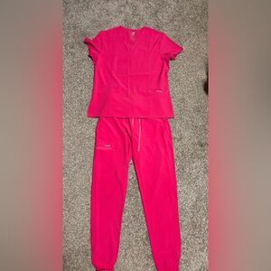 Dickies Women's Vibrant Pink Jogger Set
